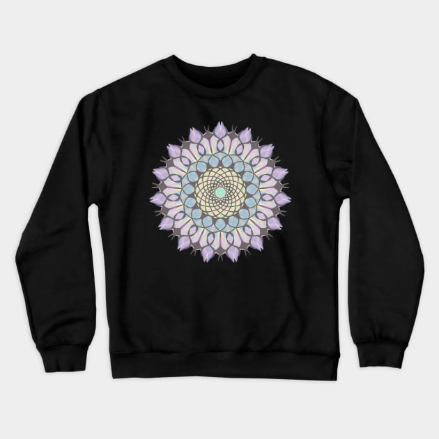 Colorful entanglement Mandala Crewneck Sweatshirt by Adele